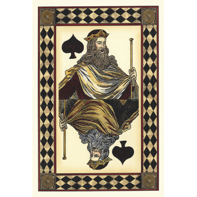 Harlequin Cards I - Wrapped Canvas Print