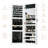 14.5'' Wide Wall/Door Mounted Jewelry Armoire with Full-Length Mirror​-1265649724