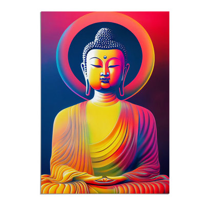 Colourful Buddha No.1 - Wall Art