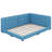 Upholstered Unfinished Tufted Bed