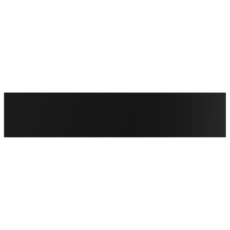 Floating Shelves Wall Shelving Wall Mounted Shelves Display Wall Units, 0.6"  H x 39.4" W x 7.9" D, High Gloss Black