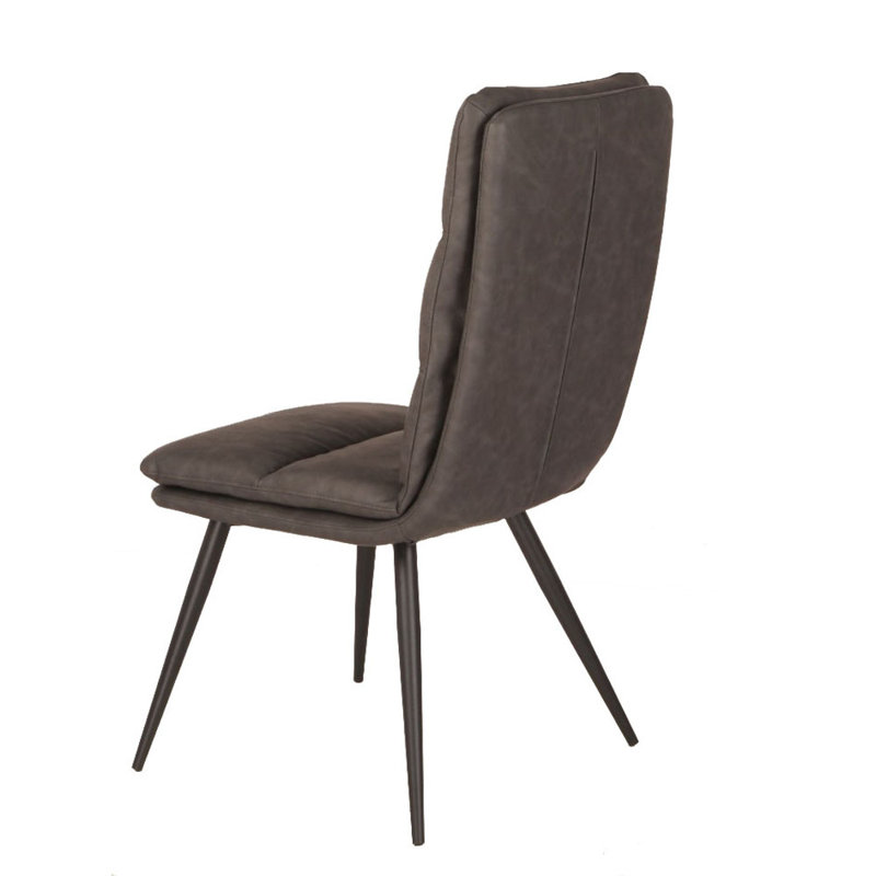 Chaise d’appoint rembourrée Lydia, gris