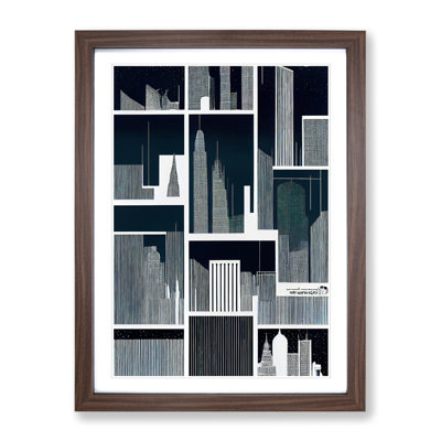 Skyline Retro - Wrapped Canvas Print
