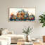 Ensemble de 1 tableau sur toile représentant une serre d'automne-570591172-570591224