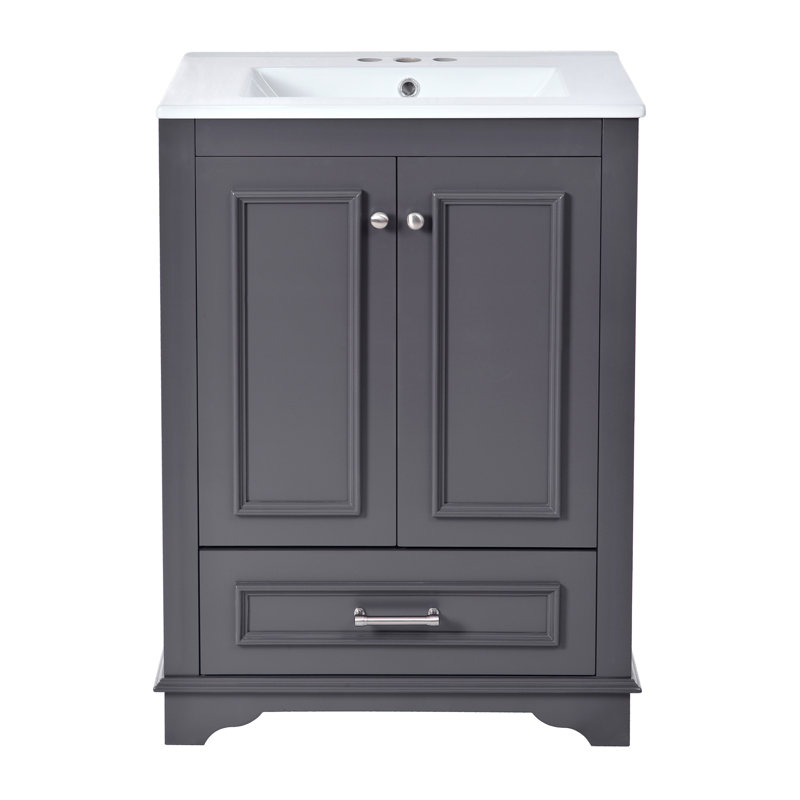 Meuble-lavabo 24 po avec lavabo en céramique