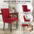 Solid Wood Fabric Upholstered Dining Chairs Kitchen Chairs-2133233307-2114706263