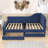 Twin Wood L-Shaped Upholstered Bed with Drawers-608065579