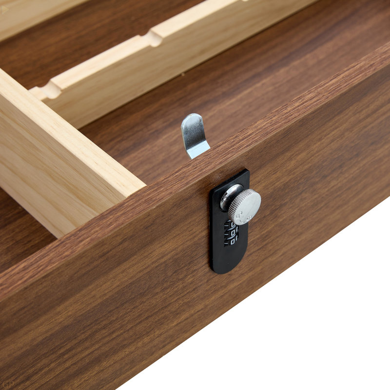 Multi-Functional MDF Coffee Table With Password Lock, Suitable For Storing Firearms And Wine