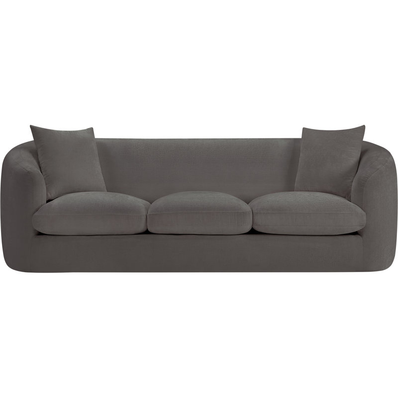 Canapé Penelope Millionder Chenille, Tissu gris chenille