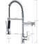 360° Pull Out Kitchen Mixer Tap Dual Spout Spray Single Lever Modern Mono Chrome