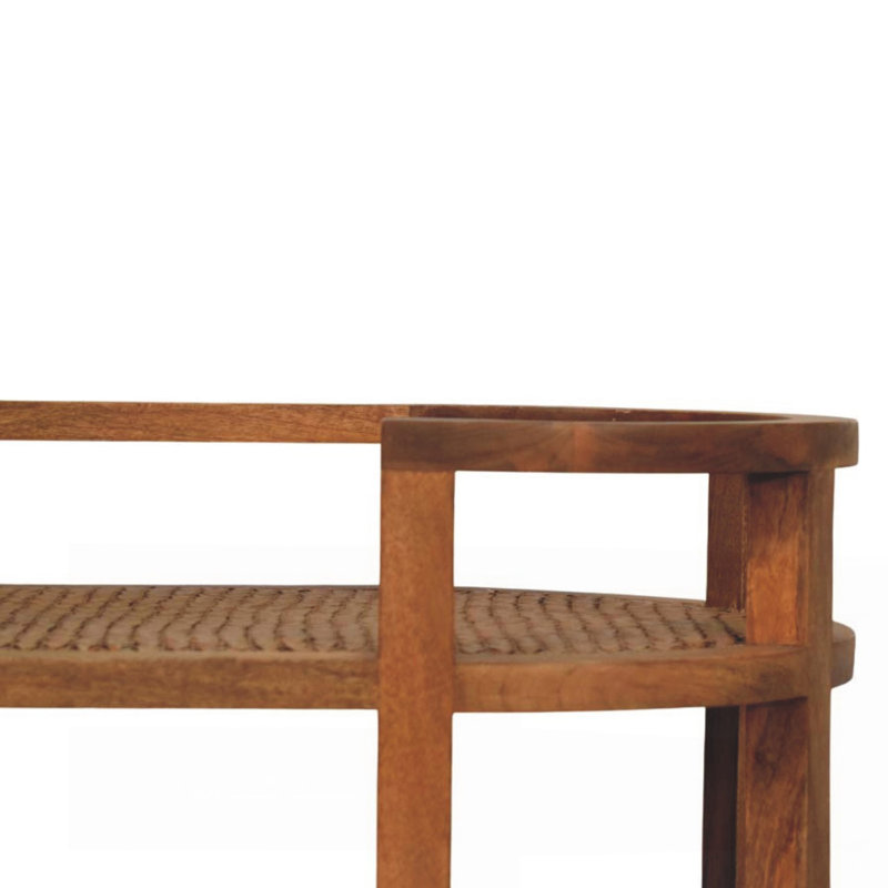 Solid Wood Isla Curved Butler Console