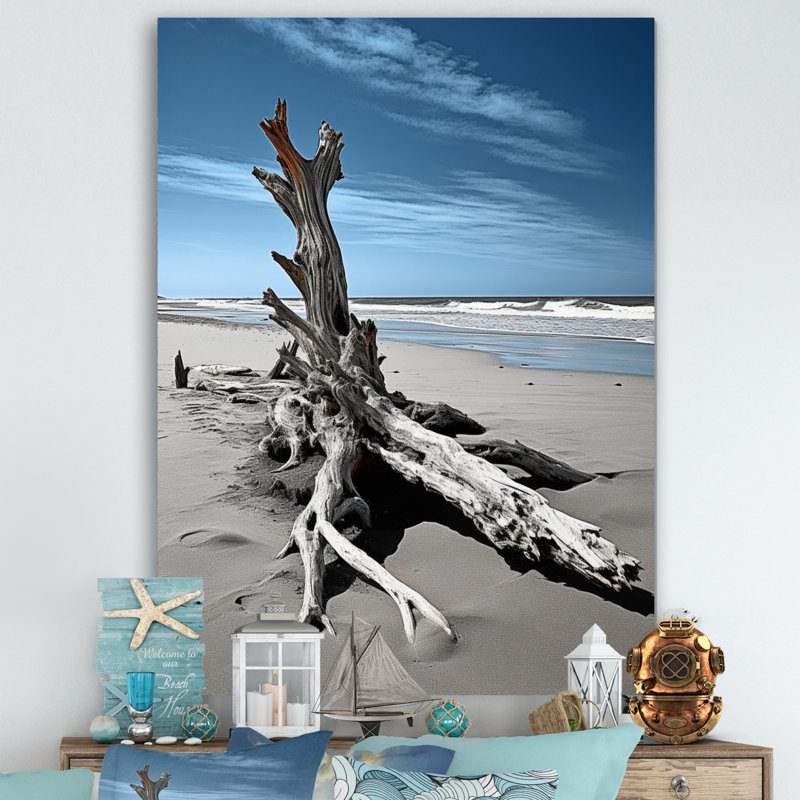 Plage flottante photo II, H 40 po x l 30 po x P 1,5 po, Toile tendue