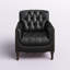 Fauteuil en cuir capitonné Annja-87636159