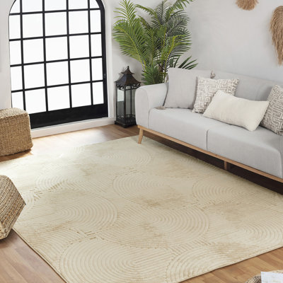 Ranota In- & Outdoor Scandi Modern Boho Beige Area Rug