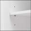 Armoire de rangement avec deux portes pour salle de bain, bureau, tablette réglable, panneau de fibres à densité moyenne, blanc-1051279045