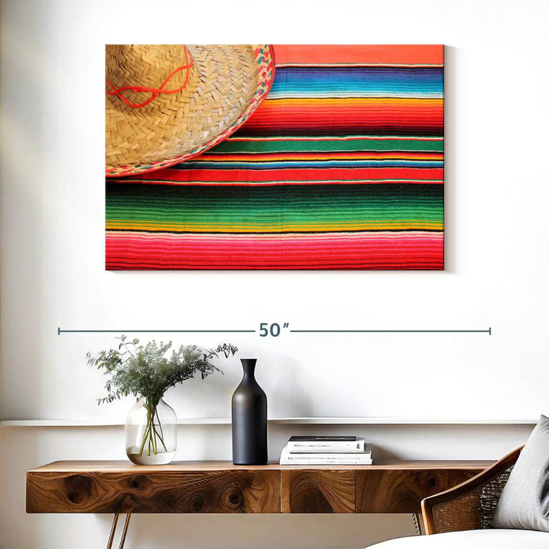 Poncho et sombrero mexicain Nicci, H 26 po x l 39 po