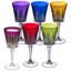 Colored Wine Glasses - Set of 6 Wine Goblets - Glassware - Water Goblets - 7.5 oz, Purple-390723104