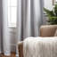 Paire de rideaux occultant avec passe-tringle Ticking-58251355-58251356