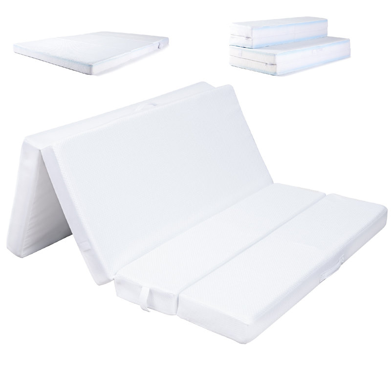 Cheer 4'' Memory Foam Foldable Mattress Futon  Mattress, Cot