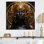 Or africain noir et doré, I Radiance - art mural afro-américain