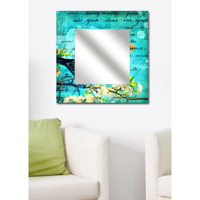 Stylish Decorative Mirror with Plexiglass, 19.7 x 19.7 inches | Durable 100% MDF Frame, Thickness: 0.3 inches | Ideal for Living Room, Bedroom, or Entryway Decor, Enhances Any Space with Modern Elegance