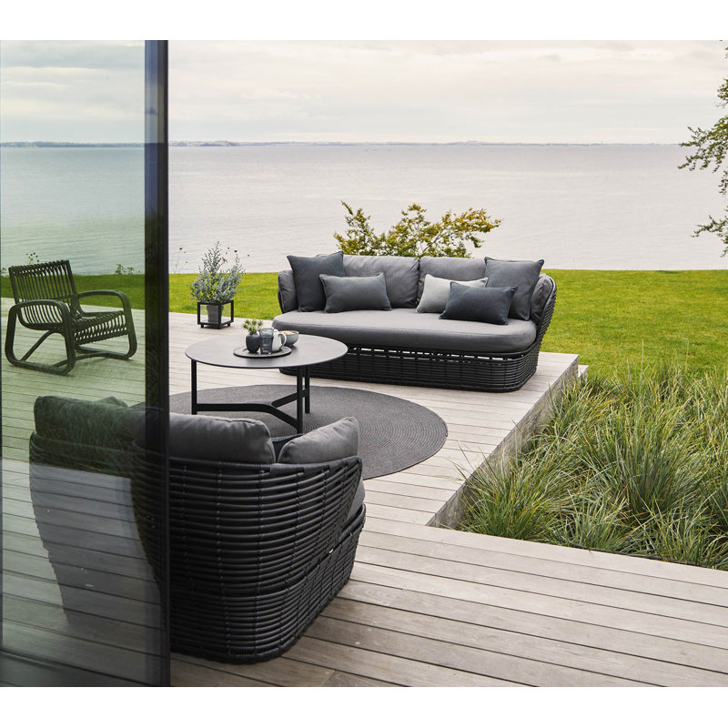 Basket Lounge Chair, Gray, Graphite
