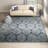 Christa Damask Navy Blue/Silver Area Rug-1168142056