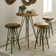 Swivel Solid Wood 28'' Bar Stool