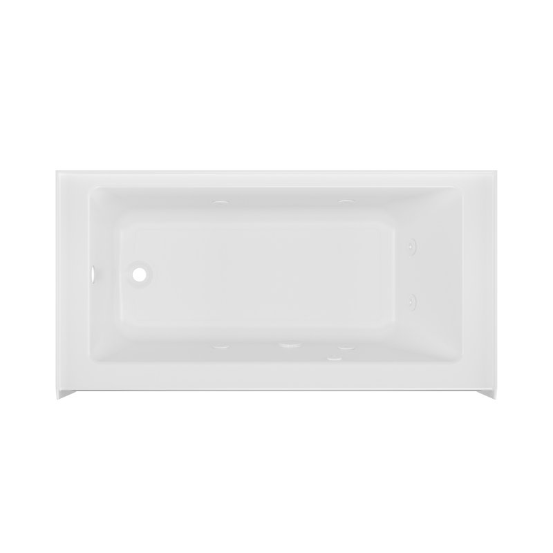SIGNATURE® Rectangle Flat Front 6030 Skirted Whirlpool, Left, Yes
