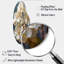 «Hortensia baroque blanc et or II», art mural hydrangée incurvé en métal, sculpture murale asymétrique en métal-1220278757