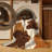 Machine Washable Pahola Rustic Vintage Look Rug in Brown – LightBrown Binding-1071412542