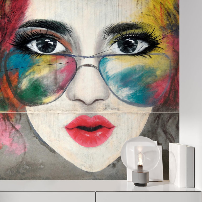 Vibrant Graffi Street Paint Peel & Stick Border, 48" L x 48" W