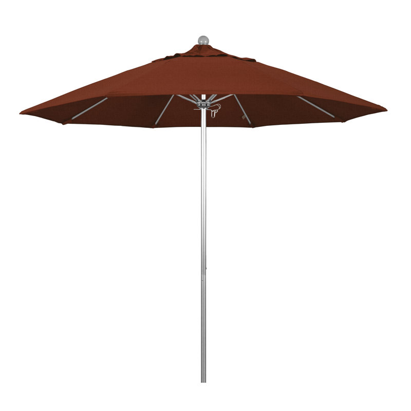 Parasol de marché 9 pi Hibo, Terre cuite - oléfine