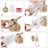 1-Light Gold Cone Wall Sconce Lamp with Clear Glass Up or Down Direction for for Damp Indoor-1475791135