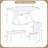 Kaior 6 - Person Trestle Dining Set-2065994660