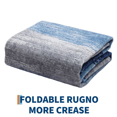 Tapis lavable pour la chambre à coucher et le salon - Tapis à imprimé doux et à poils courts - Revêtement en caoutchouc antidérapant - Décoration de bureau à domicile