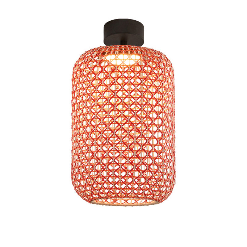 Plafonnier semi-encastré 1 lumière DEL 12,44 po, Rouge