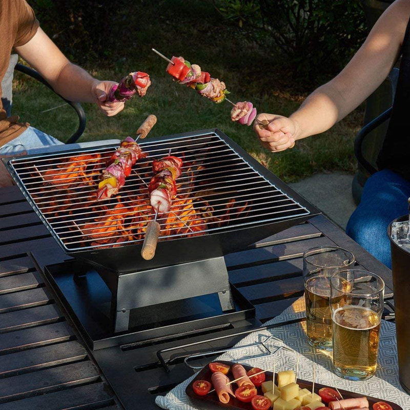 17 Stories Fayrene 35cm W Portable Charcoal Grill