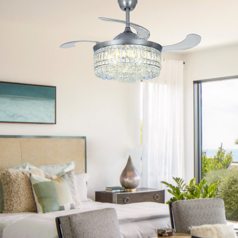 Deshuna 42'' Ceiling Fan with LED Lights