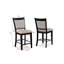 Tabouret de bar 2 pièces noir-1631716018