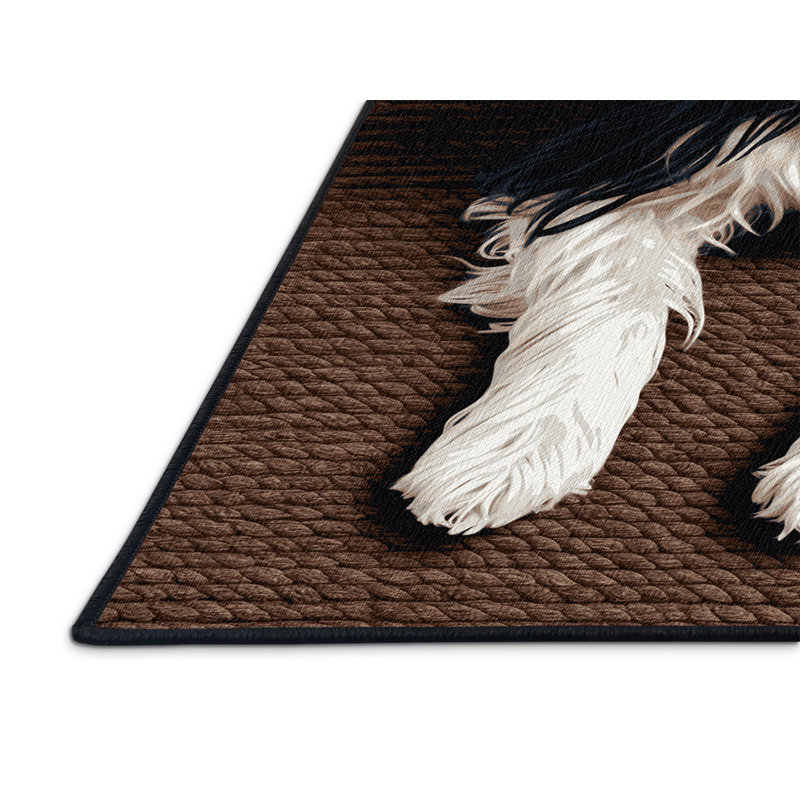  Tapis lavable Puli Dogs, Rectangulaire 8 pi x 10 pi