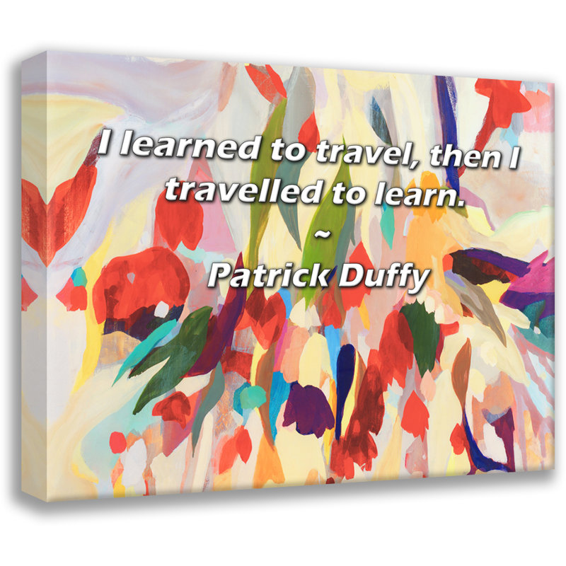«Artsy Quote» par Patrick Duffy, toile tendue avec châssis