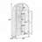 High Arched Storage Cabinet with Lamp, Modern Retro-Style Wooden Multi-Functional Kitchen Cabinet with Adjustable Glass Partitions-1243914780