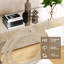 Console en verre à miroir de 47,24 po avec armoire pour le vestibule, meuble télé avec support pour le salon