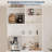 71 in Pantry Storage Cabinet with Doors, Adjustable Shelves & Pegboard, Kitchen Hutch for Dining Room, White-888583819