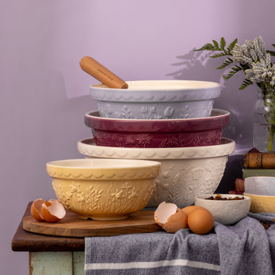 In The Meadow Stoneware 3 Piece Mixing Bowl Set