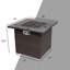 Square Steel Propane Smokeless Fire Pit Table