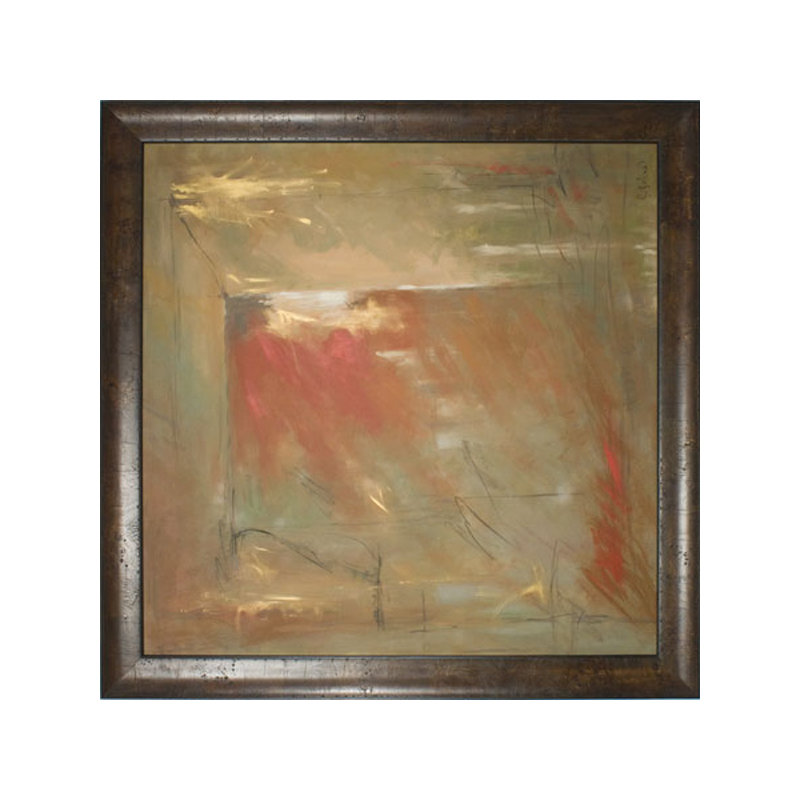 «Split Second» - Peinture encadrée par J.Johns