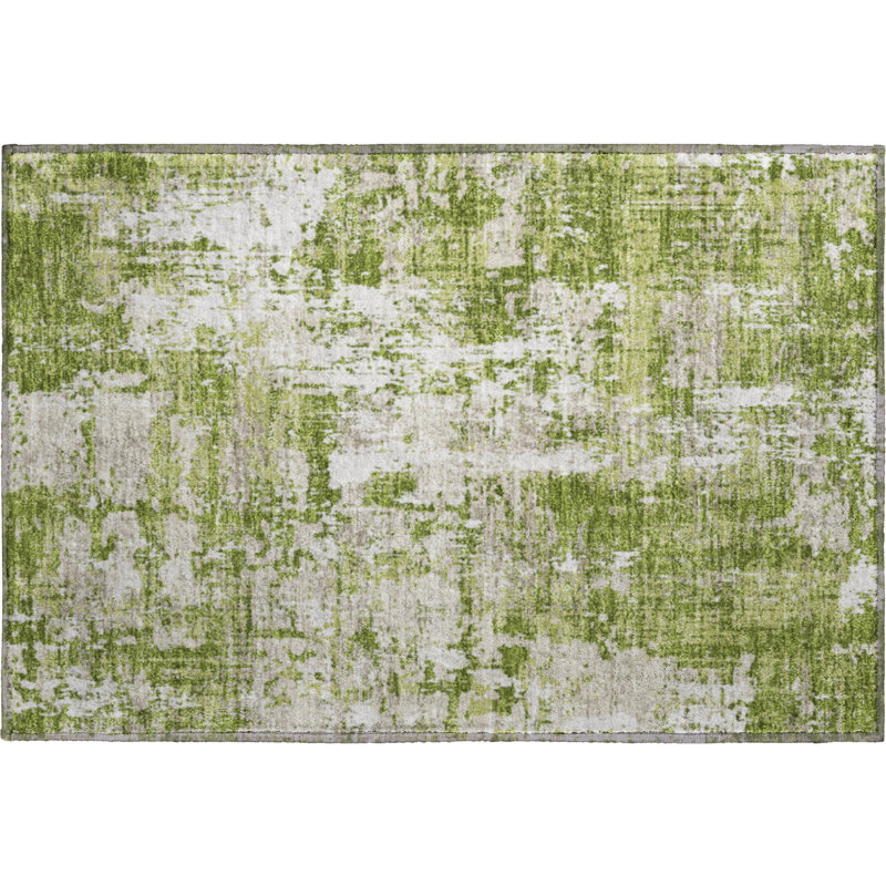 Premium Machine Washable Mayfield AMF1008 Abstract Rug, Rectangle 1'8" x 2'6"
