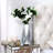 Cerrie 12" Handmade Glass Table Vase Crushed Diamond Inlay Home Decor Modern Contemporary Glam Stylish